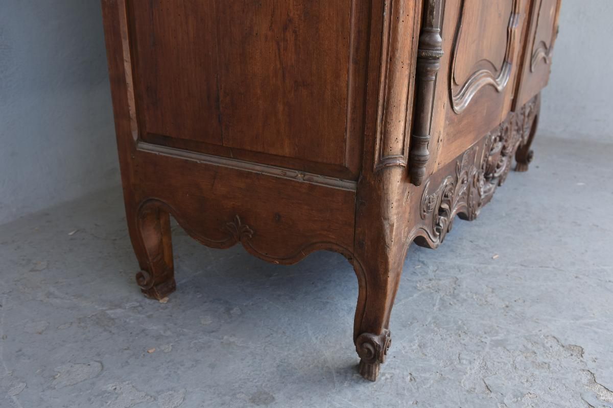 Wardrobe Nimoise Louis XV 18th Century Walnut To Restore photo buy