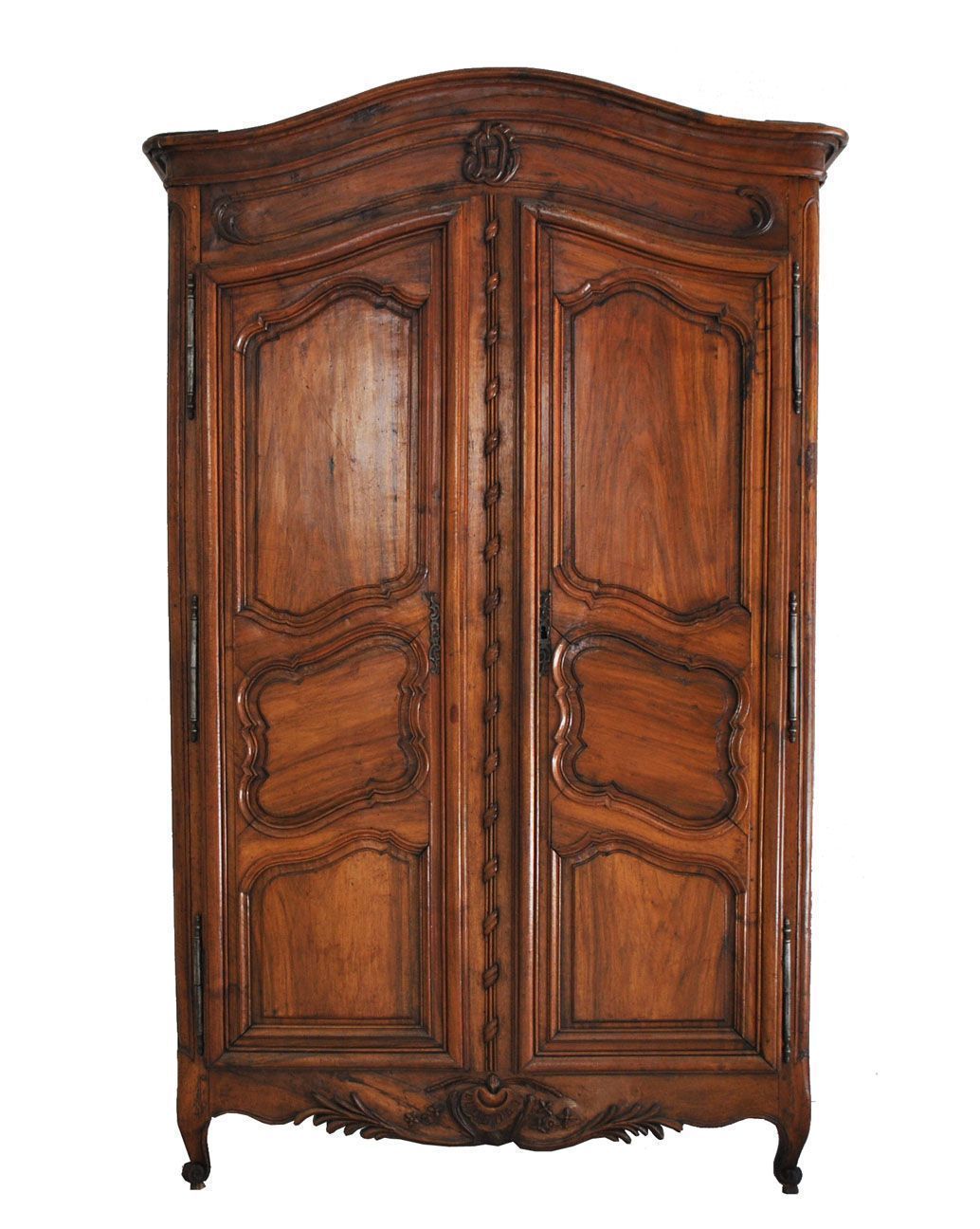 Louis XV Provençal Wardrobe, 18th Century Walnut