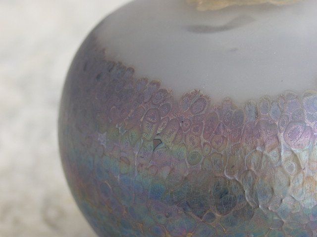 Ball Vase In Iridescent Glassware photo 373.0