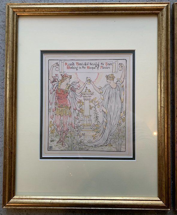 Vintage Book Illustrations Queen Of Summer photo for sale