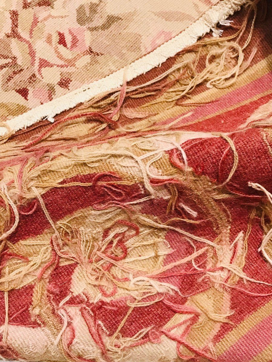 Red Hand Knotted Rug, 1972 photo Textiles