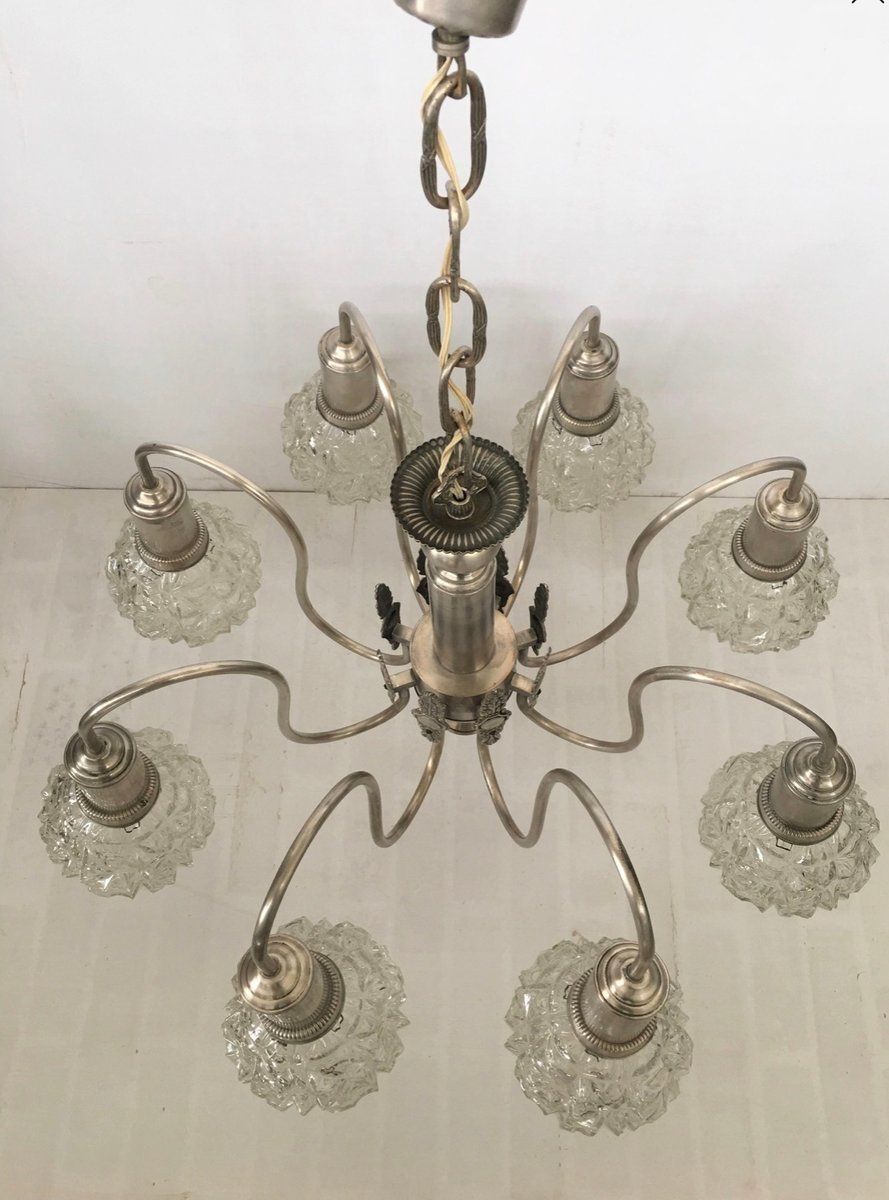 Art Deco Spinnenplafondlamp, Jaren 1960 photo furniture