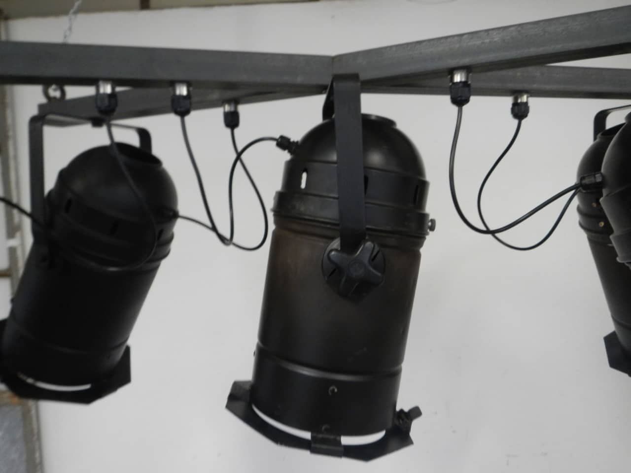 2793.44 Italian Industrial 5 Light Ceiling Lamp, 1970s photo