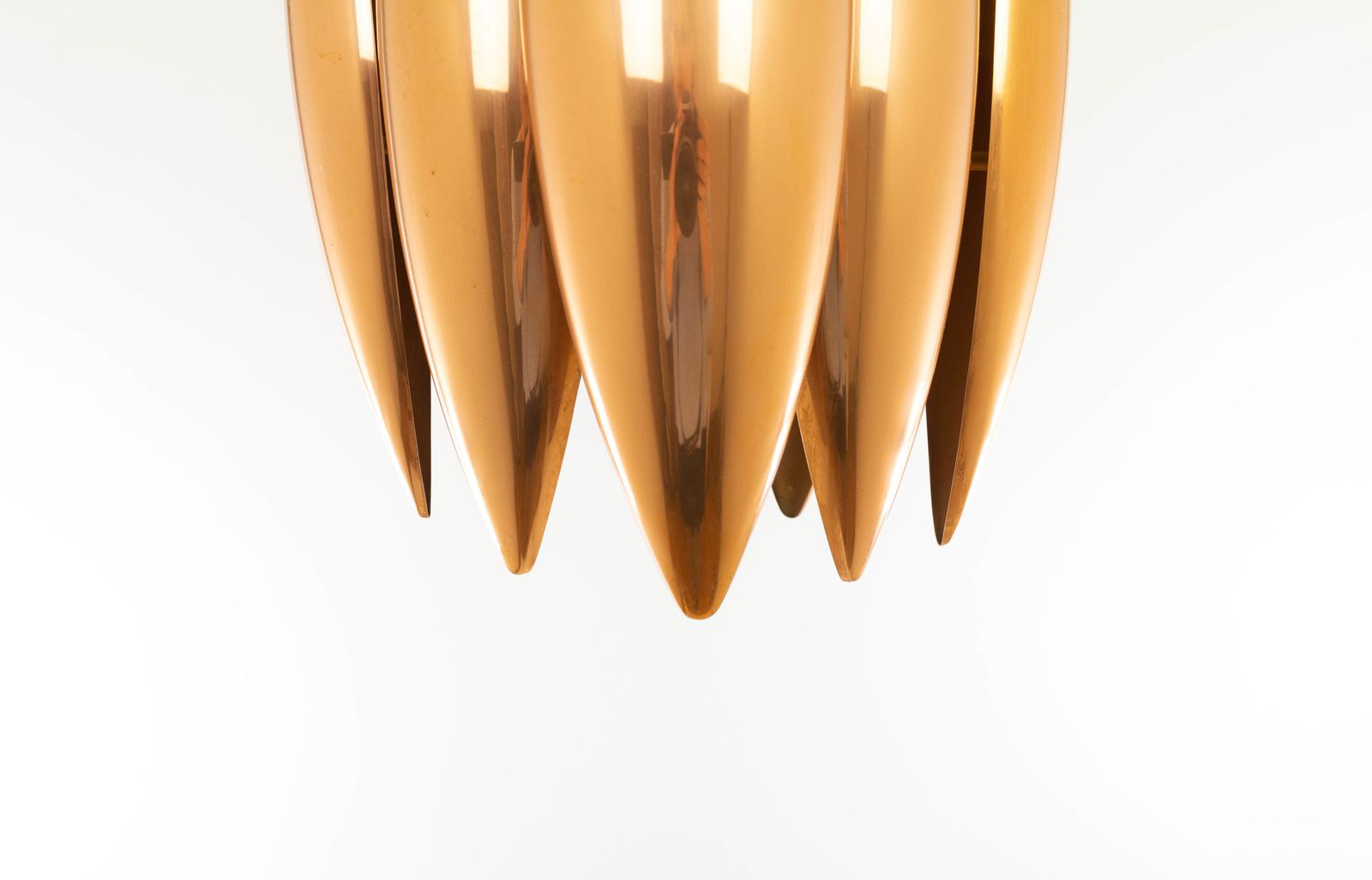Copper Kastor Pendant By Jo Hammerborg For Fog & Mørup, 1960s photo Lighting