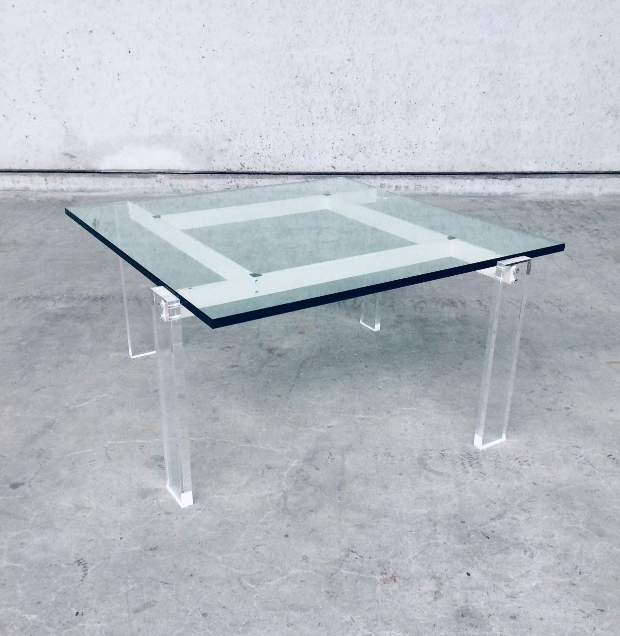 Architecturale Deense Design Vierkante Salontafel, Jaren 1960 photo for sale