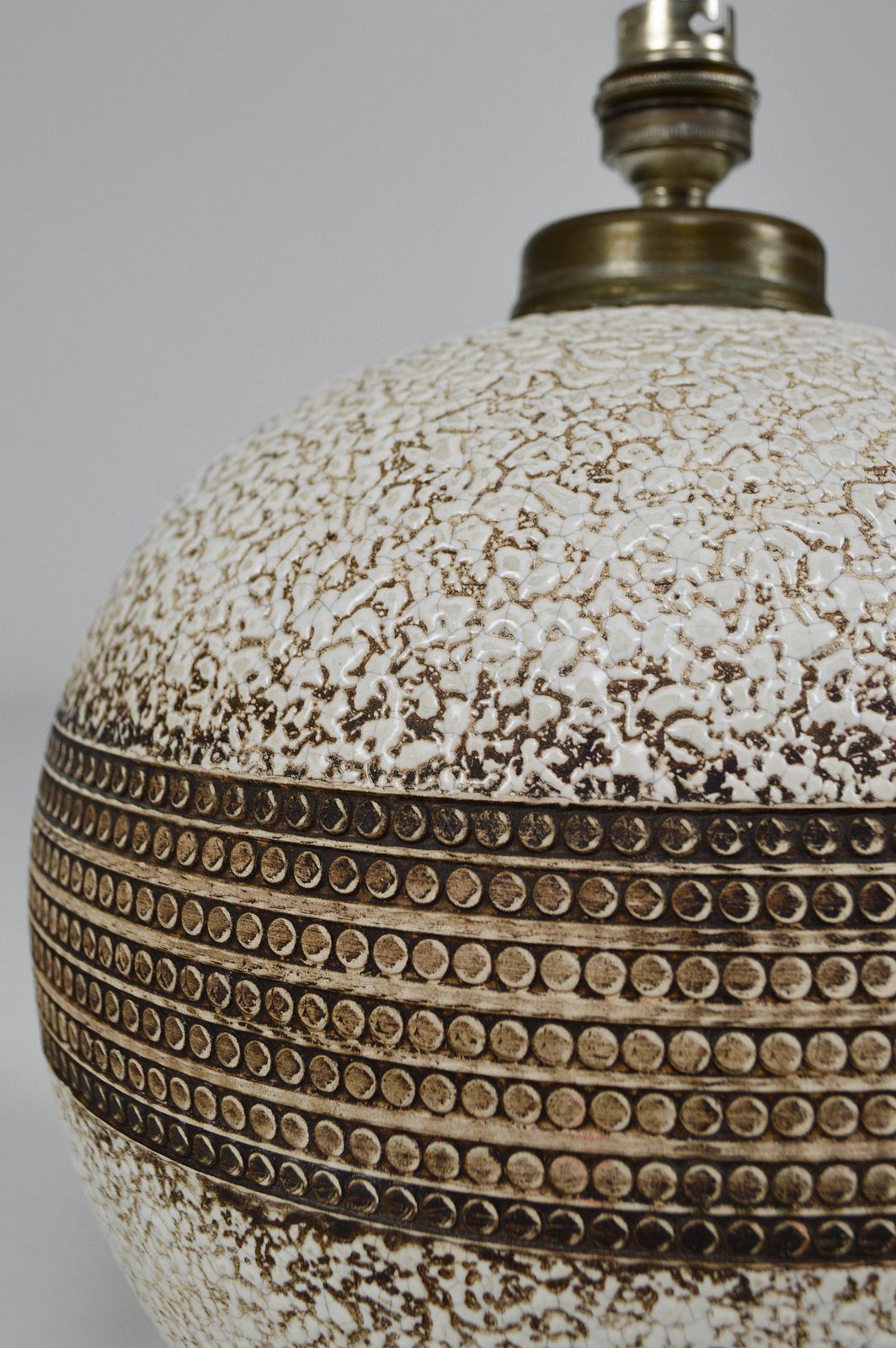Art Deco Ceramic Table Lamp In The Style Of Jean Besnard, France, Circa 1930 photo furniture