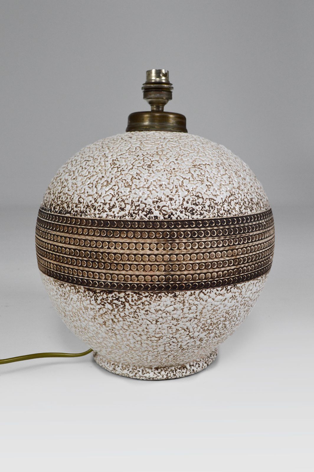 Art Deco Ceramic Table Lamp In The Style Of Jean Besnard, France, Circa 1930 photo buy