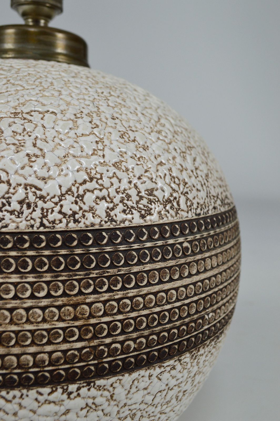 3360.0 Art Deco Ceramic Table Lamp In The Style Of Jean Besnard, France, Circa 1930 photo