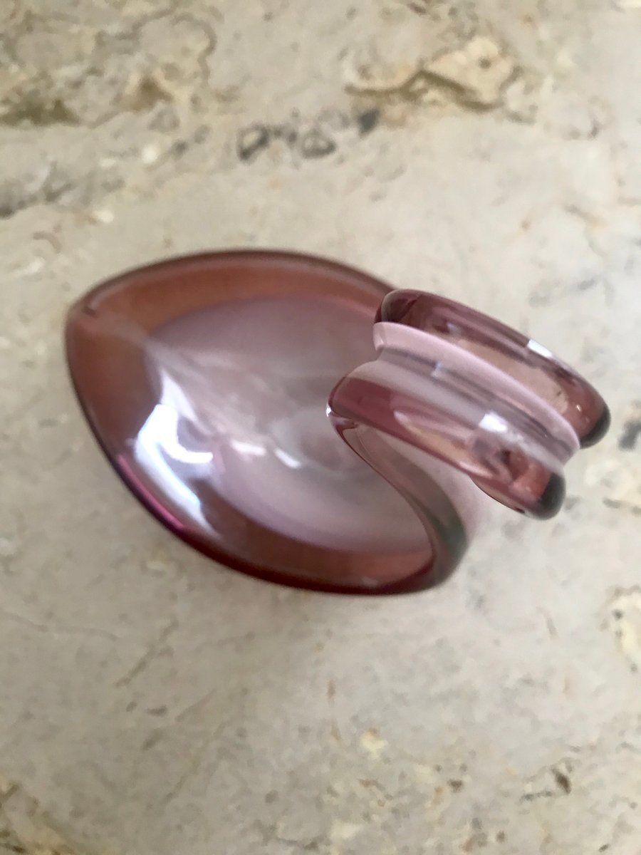 Italian Murano Purple And Violet Swan Art Glass Sculpture, 1960s photo buy