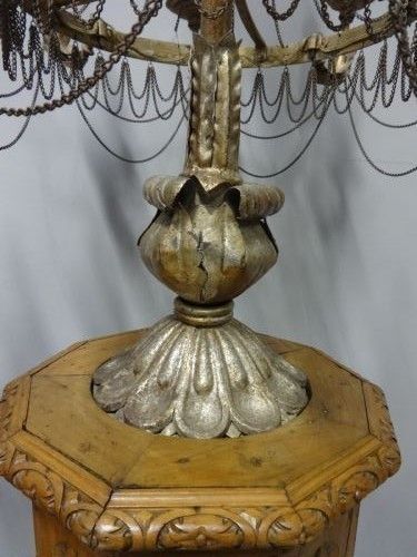 Superb Pair Of Gilt Metal Electrolier Lamps, With Provenance photo for sale