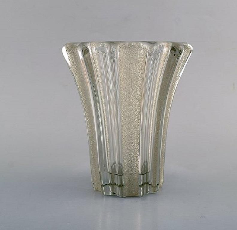 Pierre Gire '1901 1984', Aka Pierre D'avesn, Art Deco Vase In Clear Art Glass photo furniture
