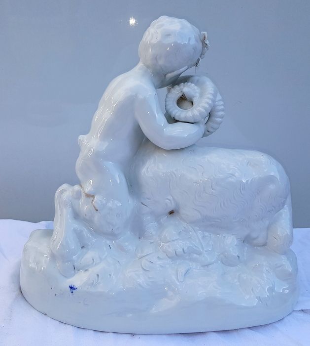 Capodimonte   Small Fauna With Goat photo for sale