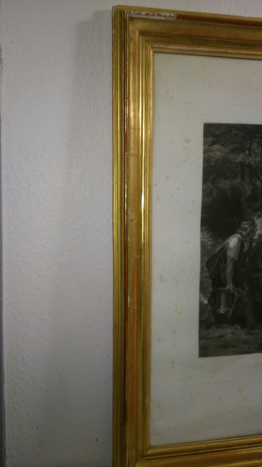 Large Engraving Boileau 'S Portrait   Garden Poetry 1860 Framed photo 300.0