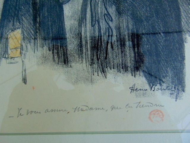 Drawing Naughty Signed By Henri Boutet photo for sale