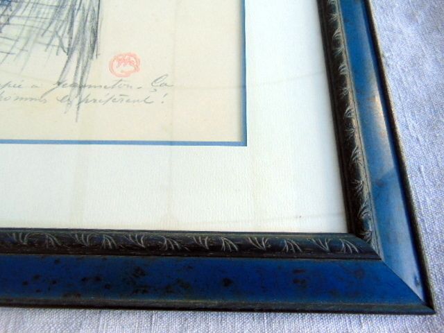 Drawing Naughty Signed By Henri Boutet photo furniture