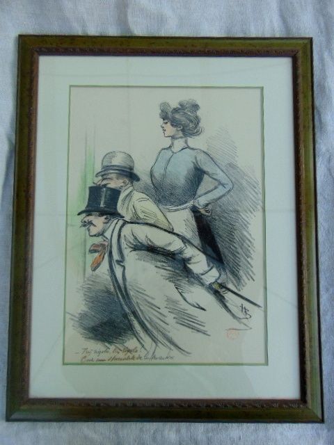 Drawing Naughty Signed By Henri Boutet