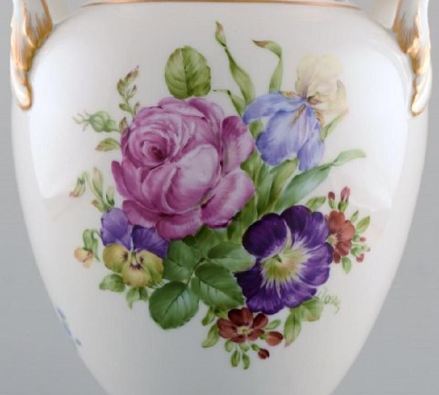 Royal Copenhagen, Antique Baluster Shaped Porcelain Lidded Vase, 19th Century photo 1990.0