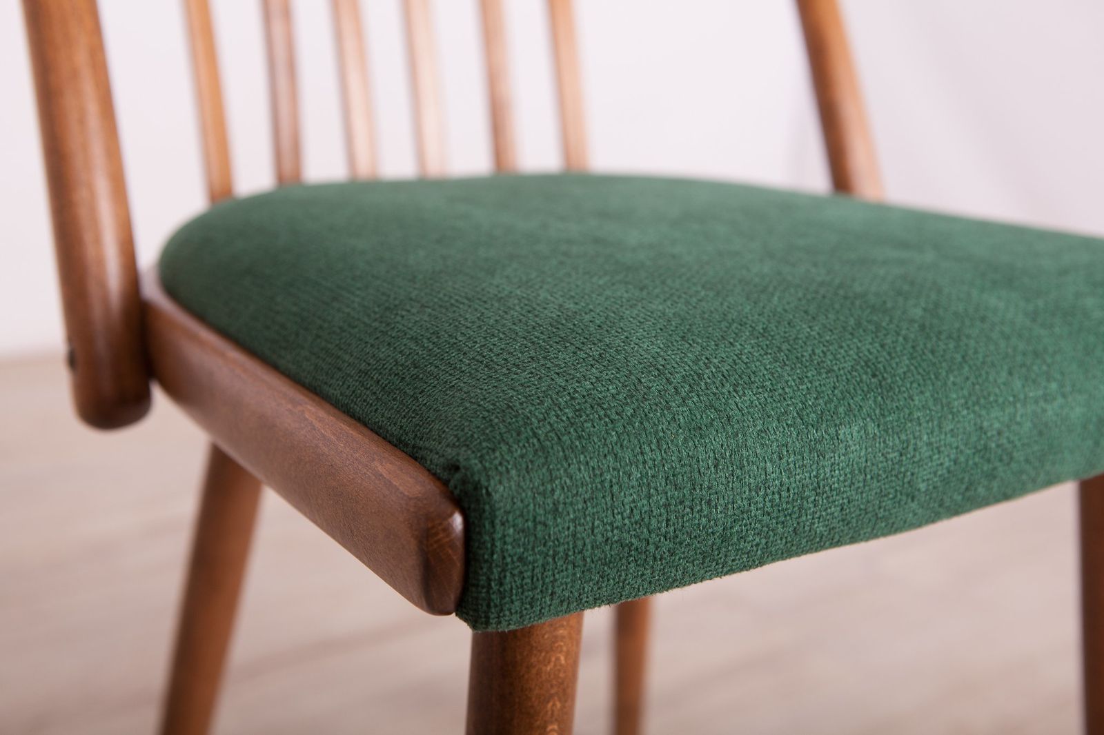 photo for sale Green Dining Chairs By Antonín šuman For Ton, 1960s, Set Of 4
