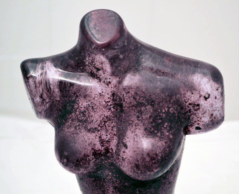Alessandrite Woman Bust Sculpture In Glass By Loredano Rosin, 1960s photo furniture
