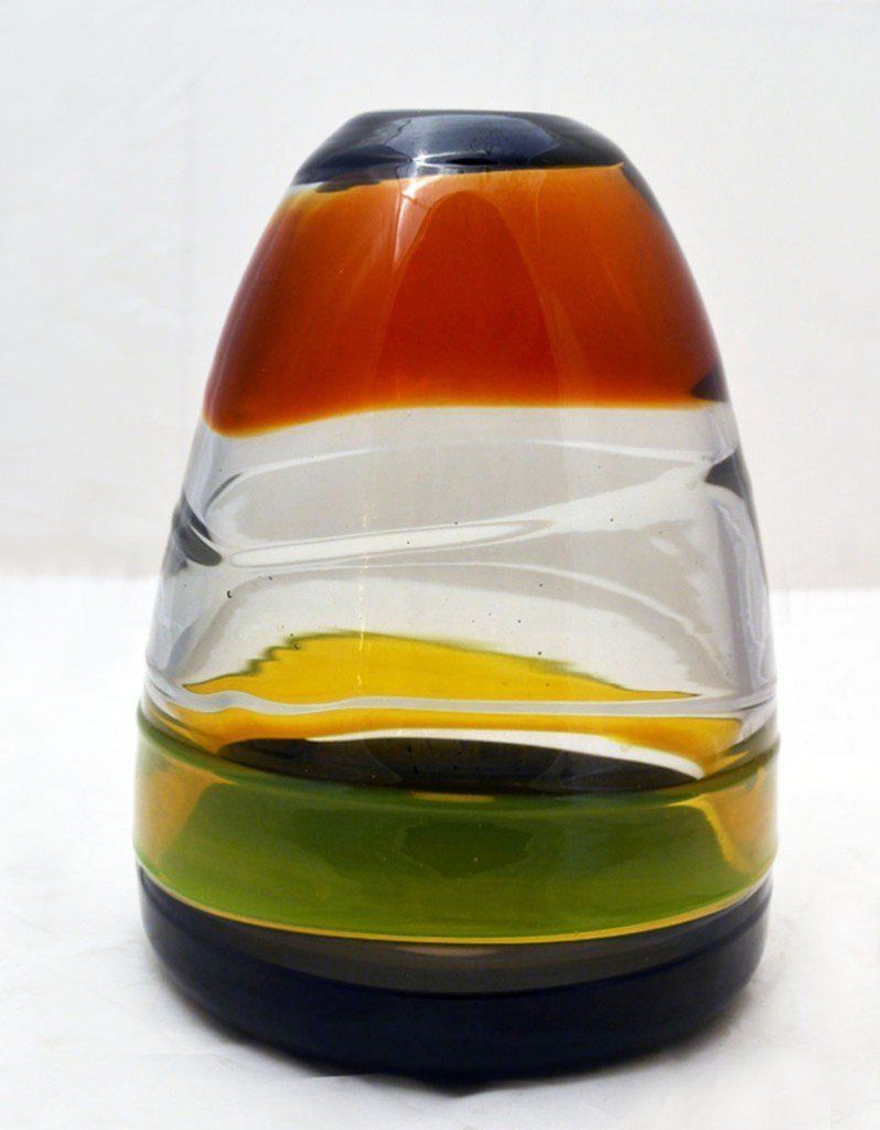 Murano Glass Sasso Vase By Renato Gaspari For Salviati, 1970s