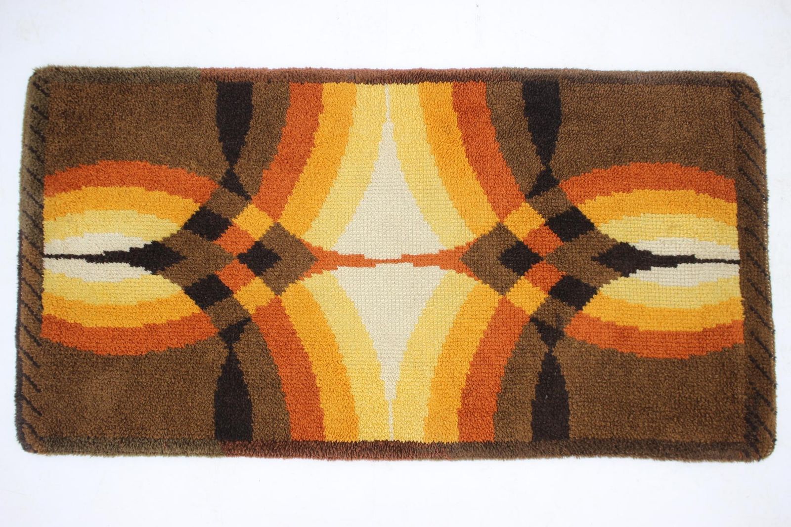 Small Danish Midcentury Wool Carpet / Rug   1970s photo Textiles