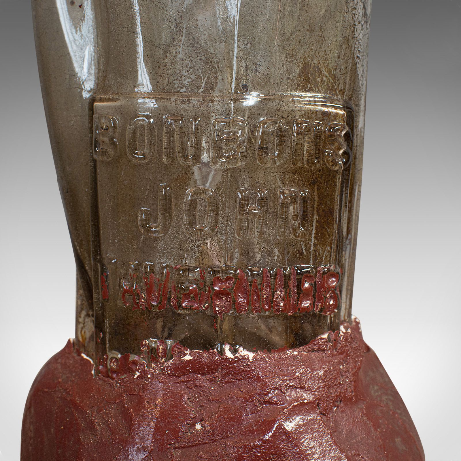photo for sale Antique Bonbon Jar, French, Glass, Fin De Siecle, Statue, Jesus Christ, 1900
