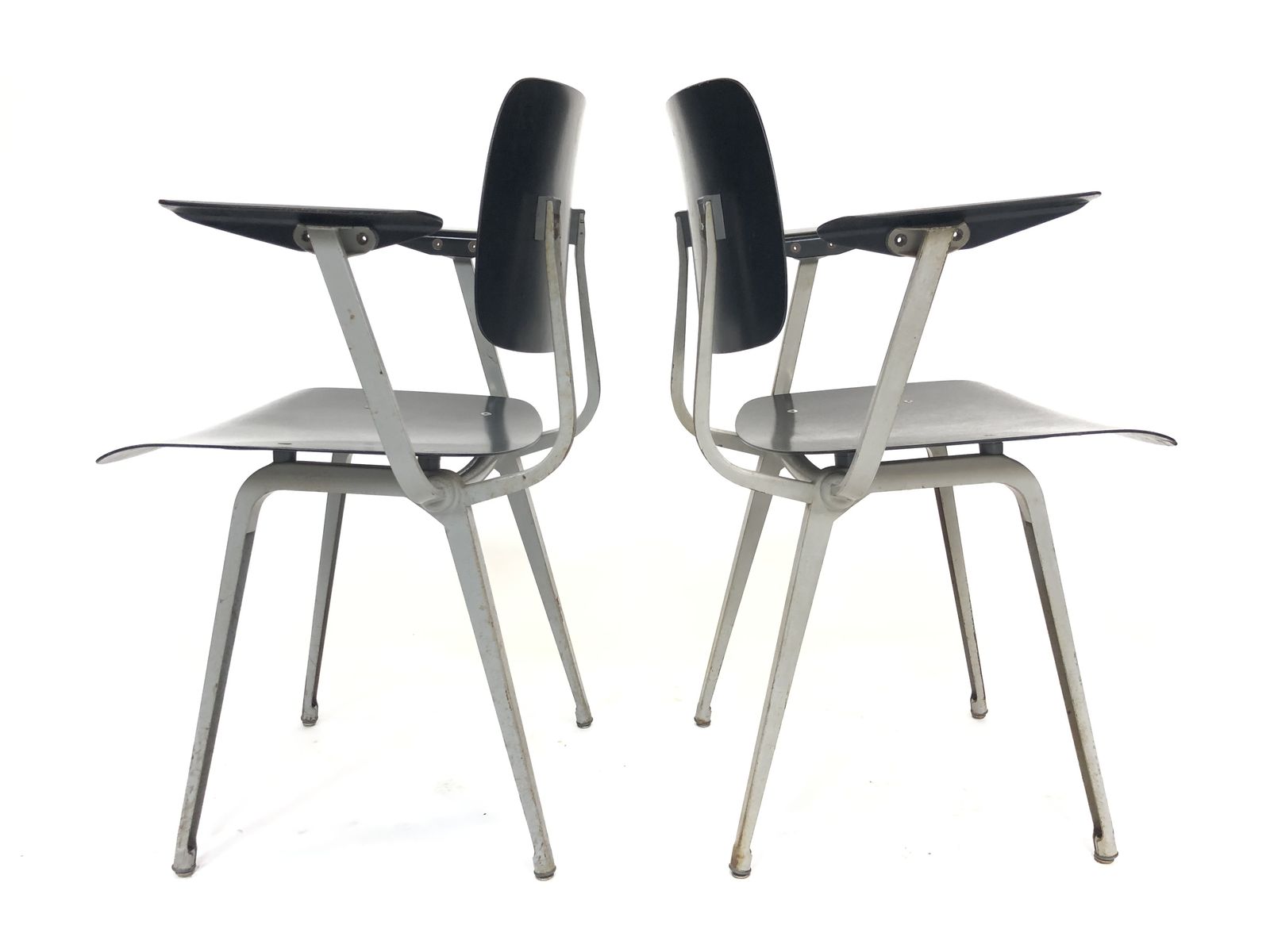 Set Of 4 Vintage Friso Kramer   Chairs Revolt, Chair Ahrend The Circle, Rare photo furniture