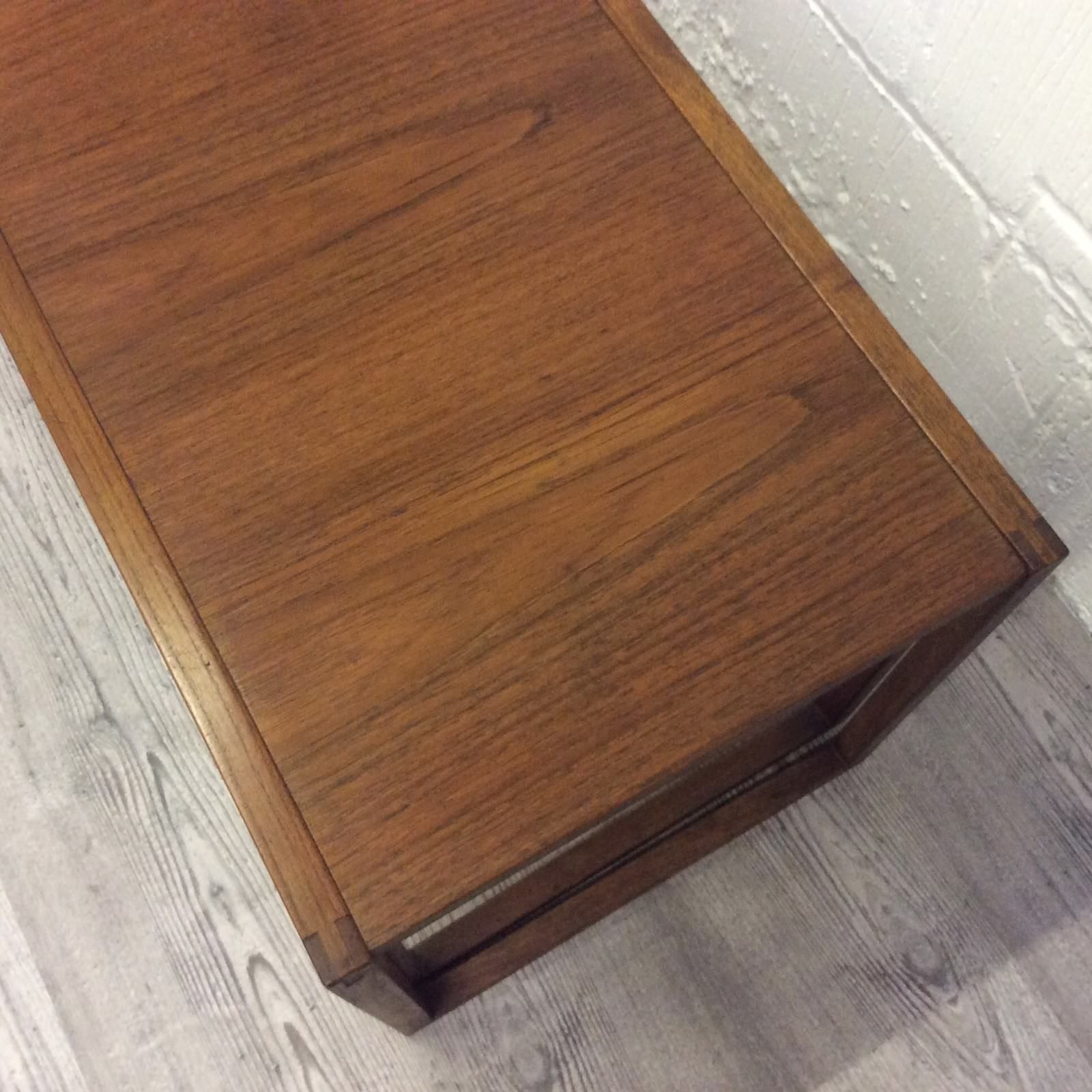 Vintage Danish Teak Nest Of Tables By Kia Kristiansen Model 134 photo vintage
