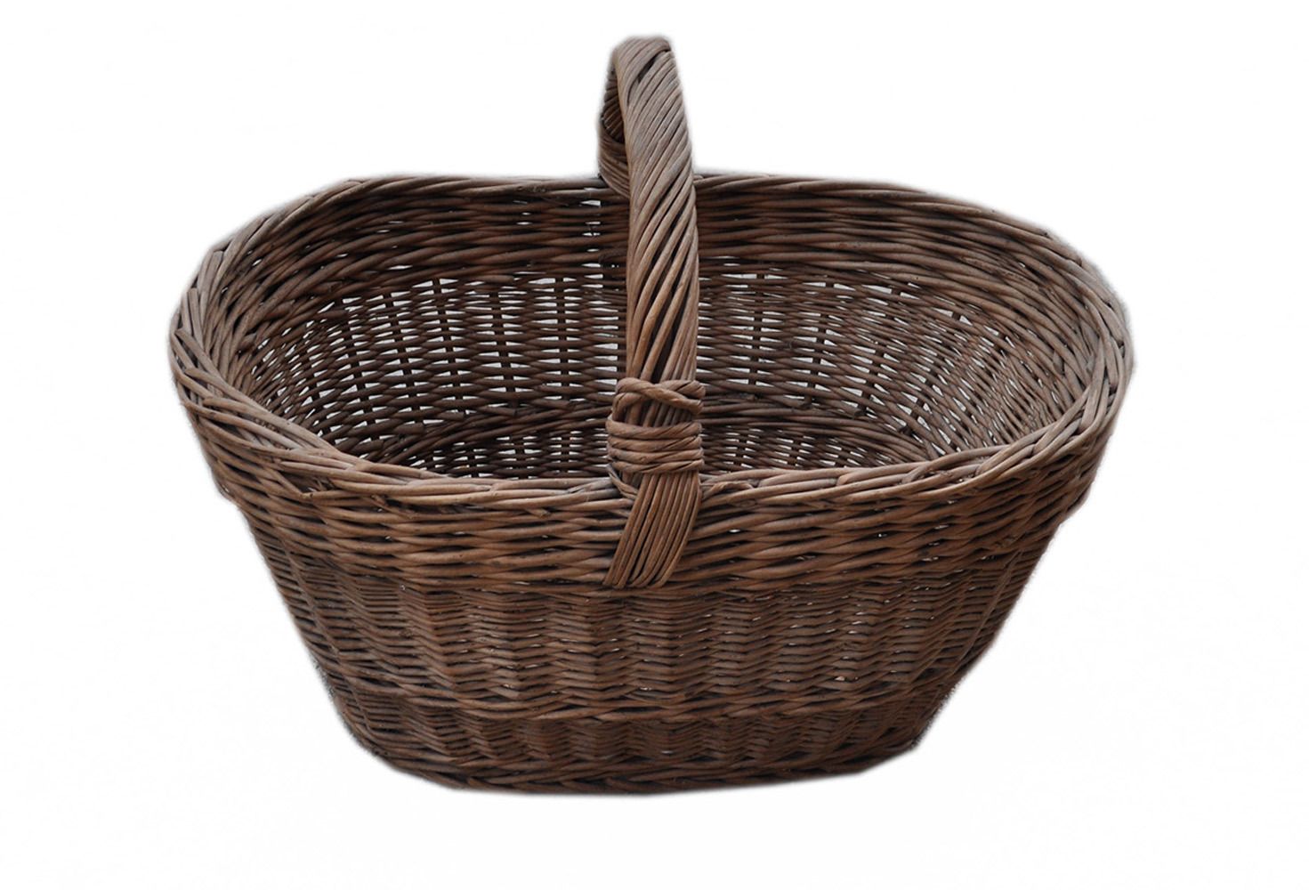 Old Hand Woven Wicker Basket