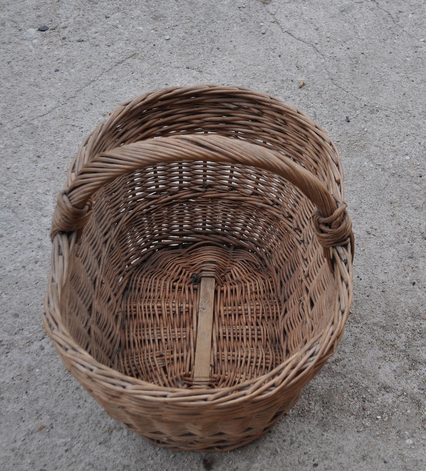 Old Hand Woven Wicker Basket photo for sale