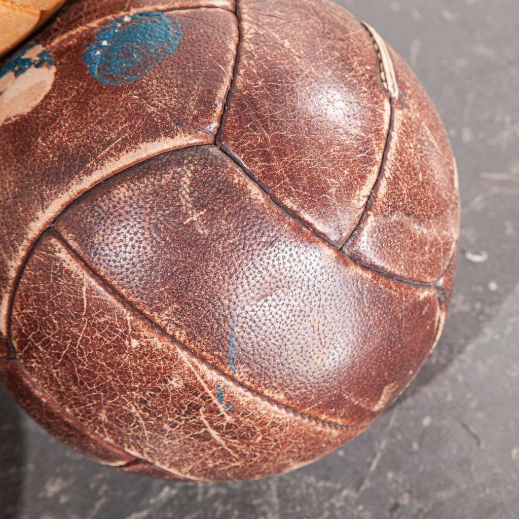 1950’s Small Czech Leather Medicine Balls – Decorative photo for sale