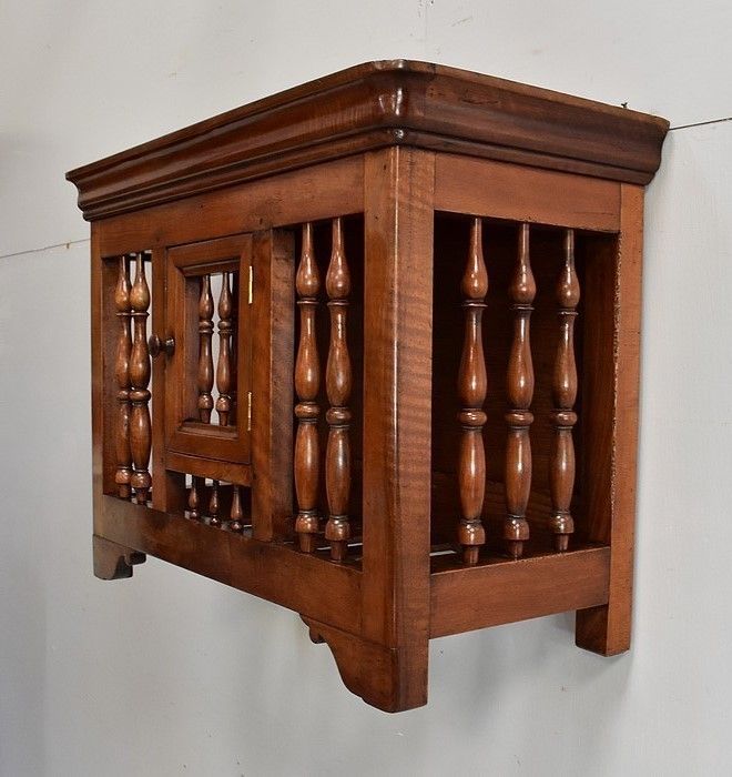 Authentic Small Panetière In Walnut, Louis Philippe Period ,Middle Of The 19th Century photo for sale