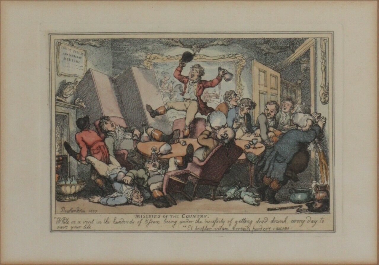 Engravings By Gillray And Rowlandson: "German Luxury", "Miseries Of The Country photo buy