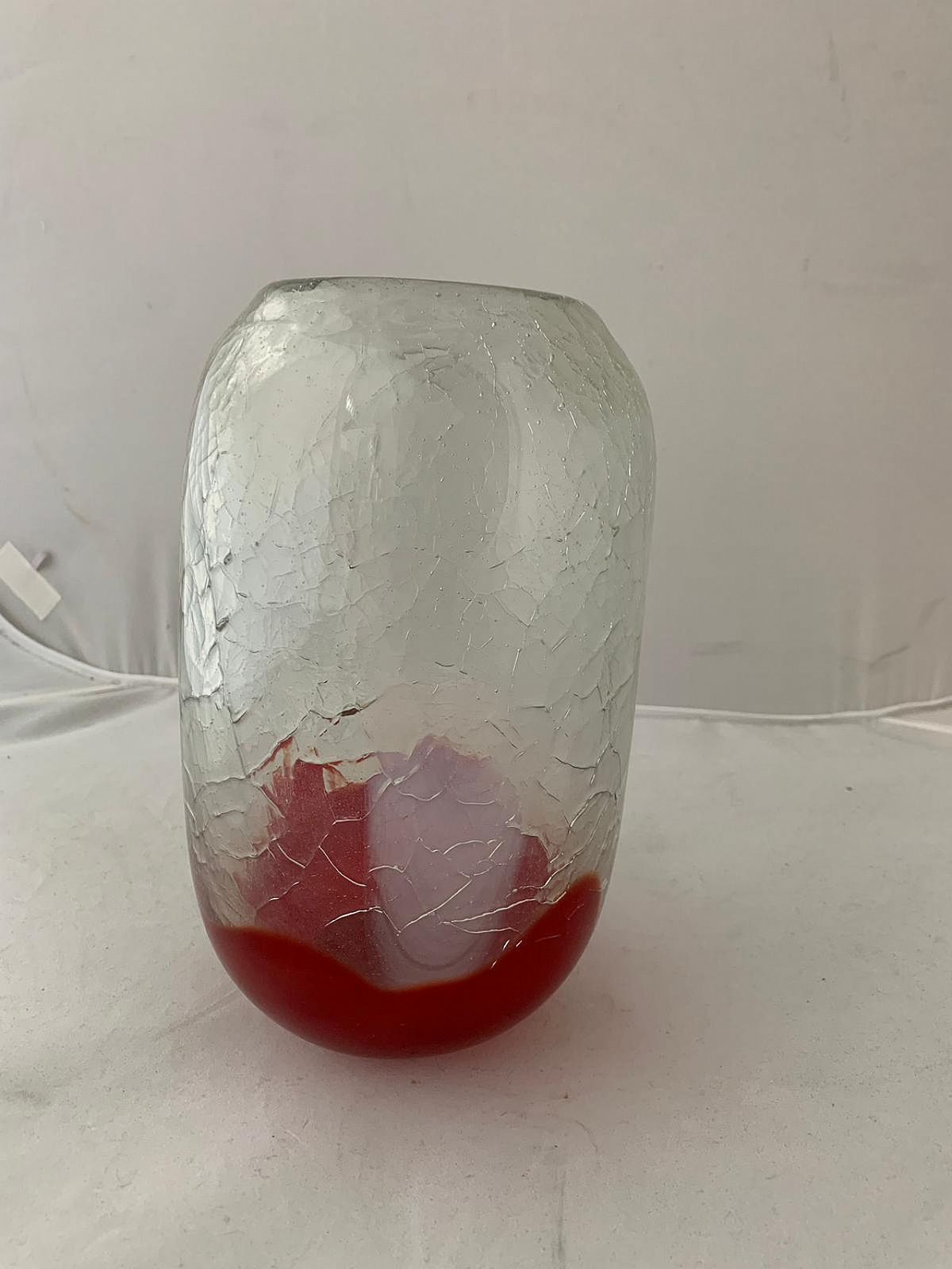Russian Glass Vase By Svetlana Beskinskaja, 1960s photo vinterior