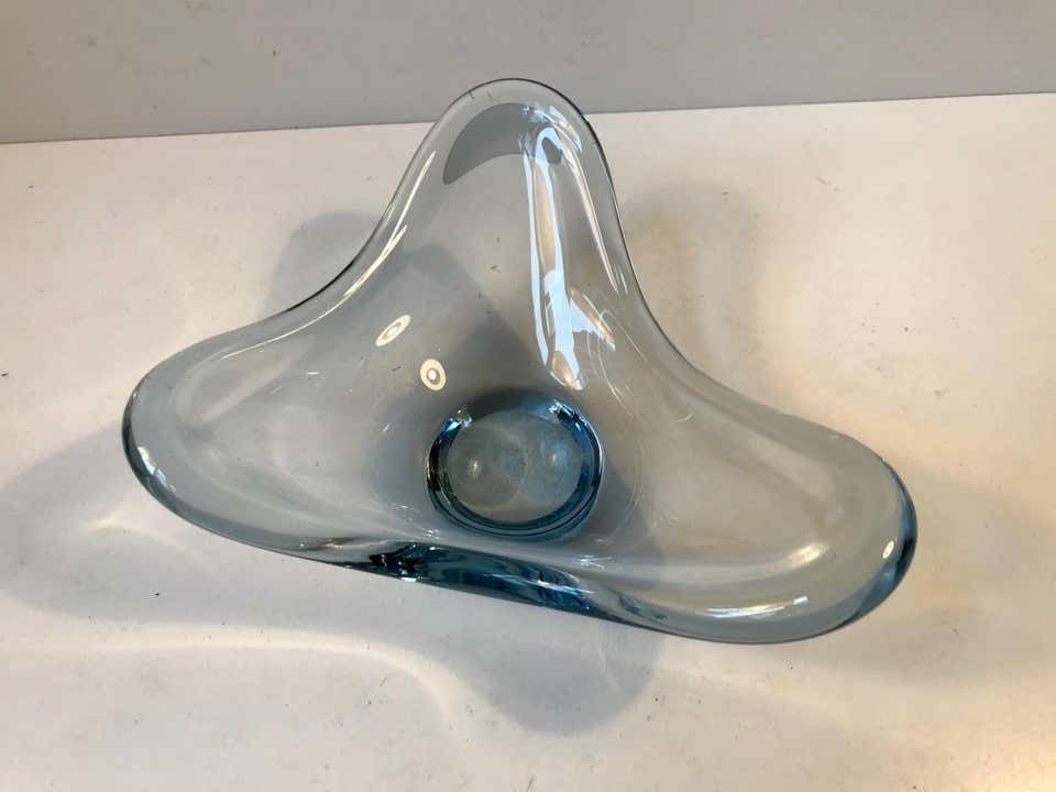 Blue Aqua Dish By Per Lütken For Holmegaard, 1960s photo 210.0