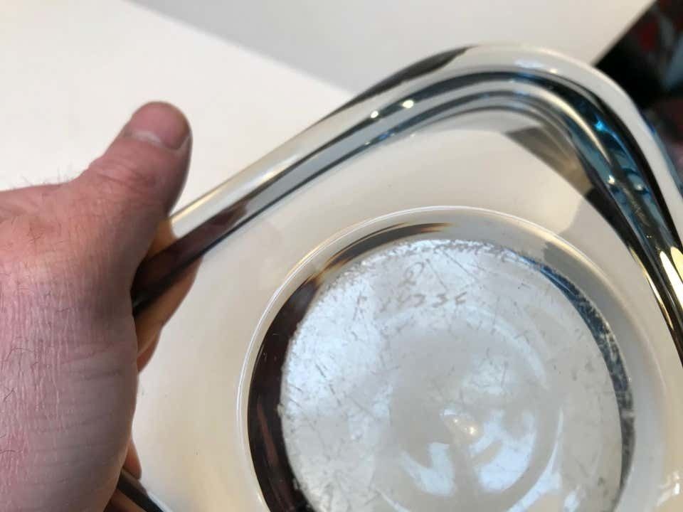 Blue Aqua Dish By Per Lütken For Holmegaard, 1960s photo vinterior