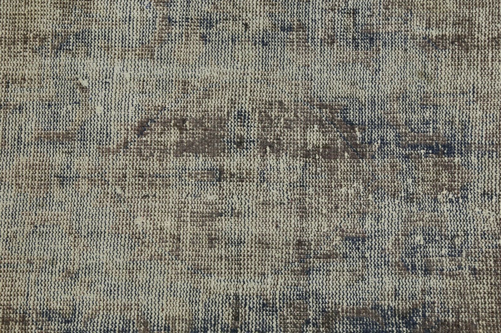 199x303 Cm Antique Turkish Distressed Oushak Rug Gray Hand Knotted Faded Modern 6'5x9'9 Ft photo vintage