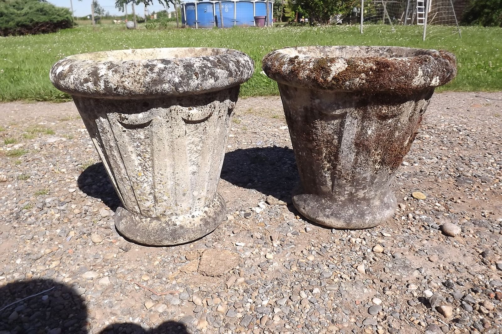 Pair Of Vases In Stone Of 19th Century Dordogne photo for sale
