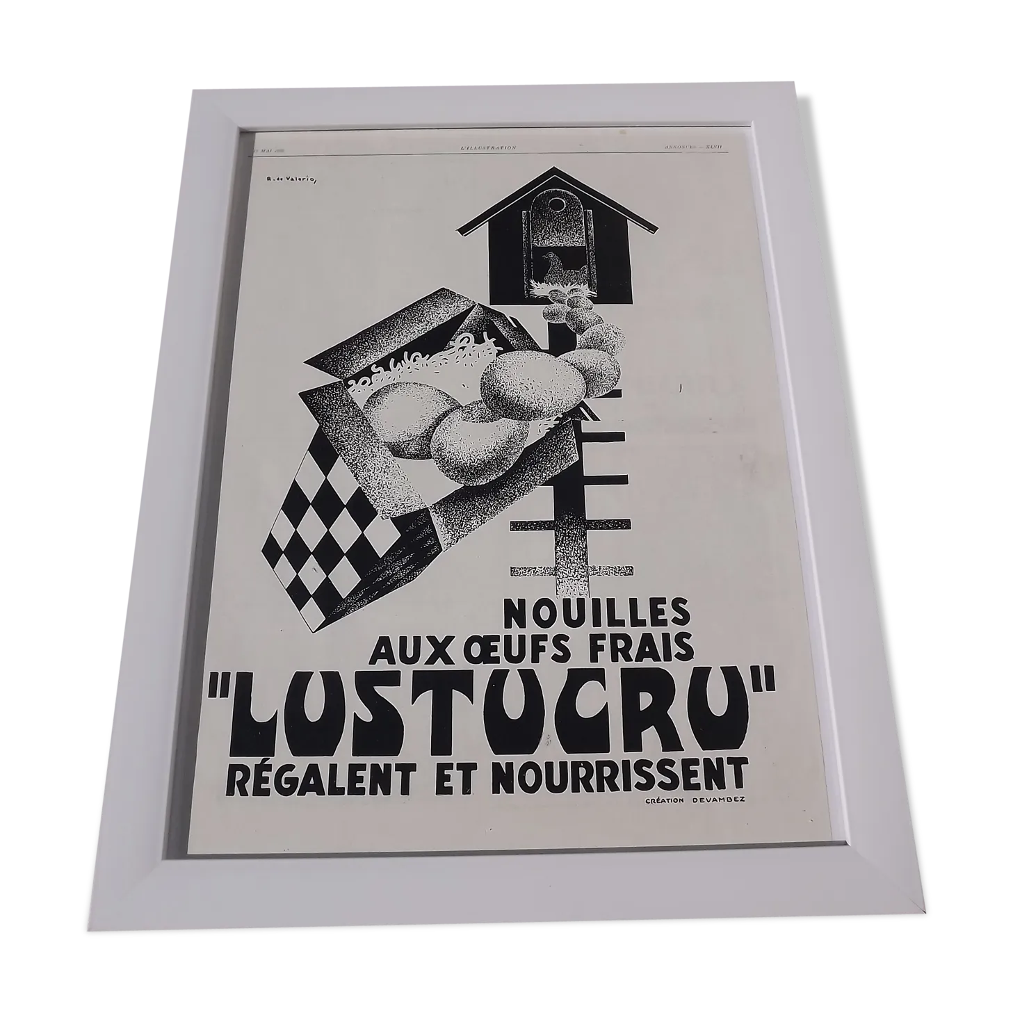 Poster Pub Lustucru 1928 Of Aprés R.De Valèrio