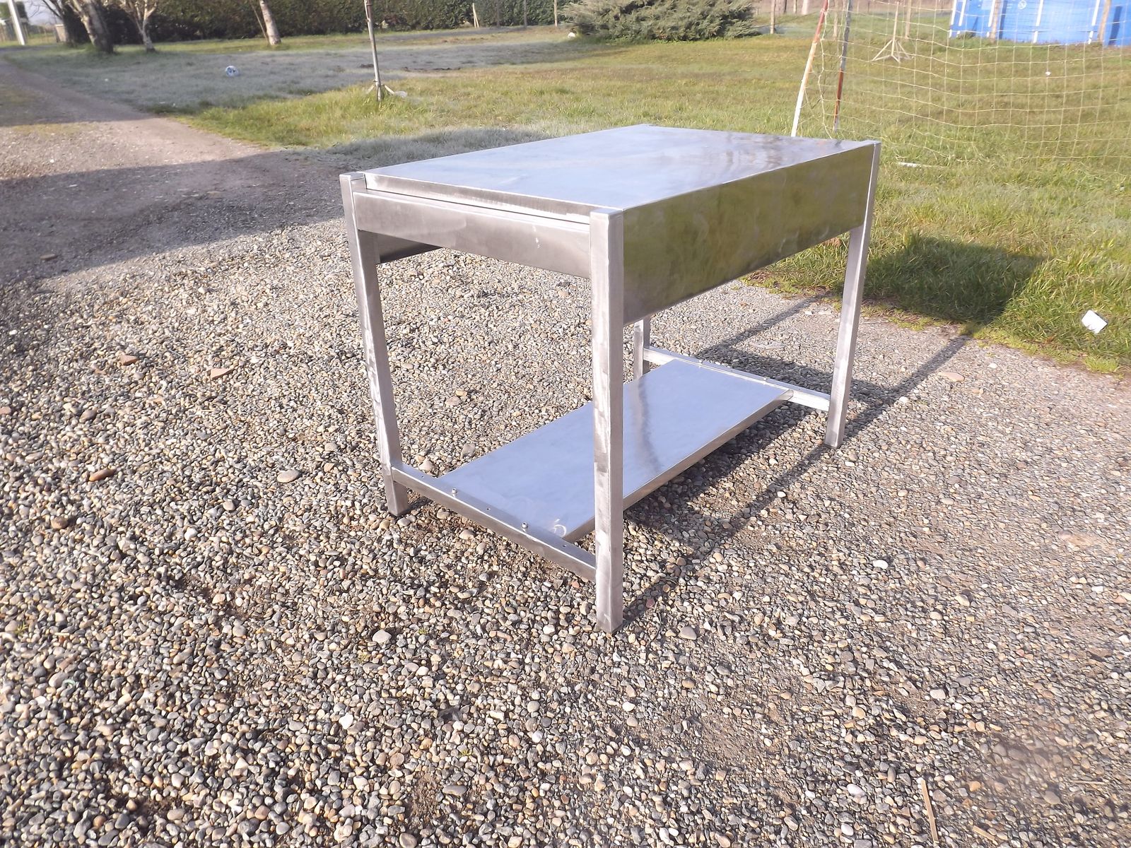 Industrial Iron Side Table photo vinterior