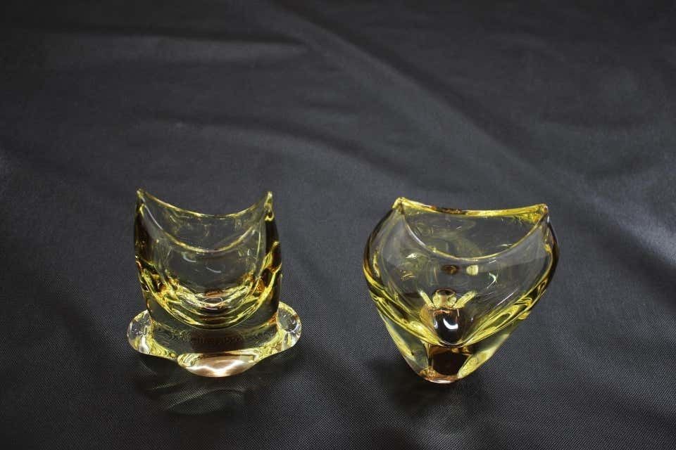Set Of Two Vases/železnobrodské Sklo, 1960s photo buy