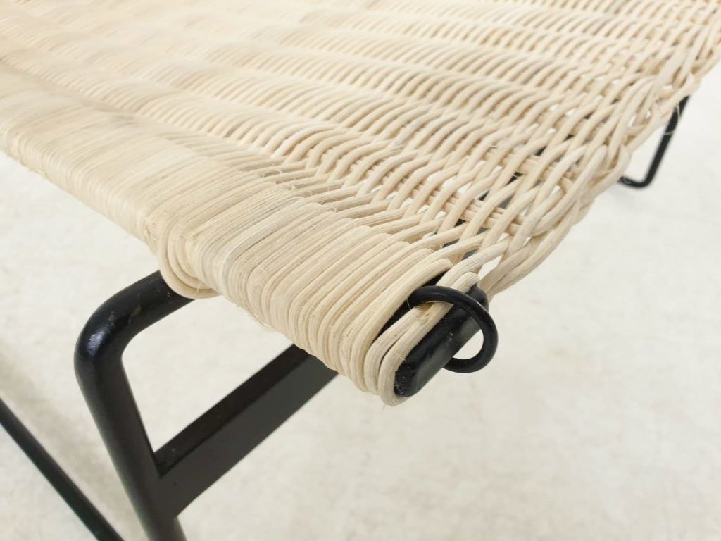 Gregorio Vicente Cortes And Luis Onsurbe Rattan Lounge Chairs For Metz And Co, Dutch Design 1961 photo vintage