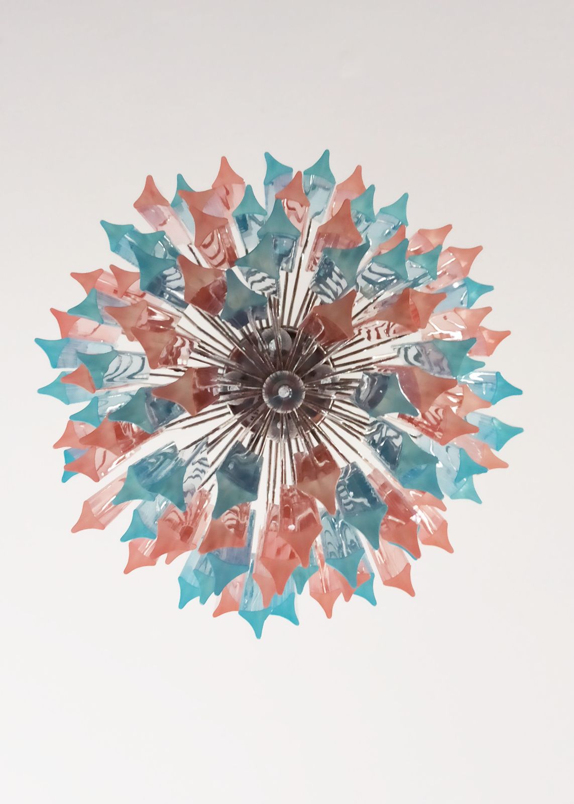Murano Chandelier Triedri – 92 Prism   Multicolored Glasses photo Lighting