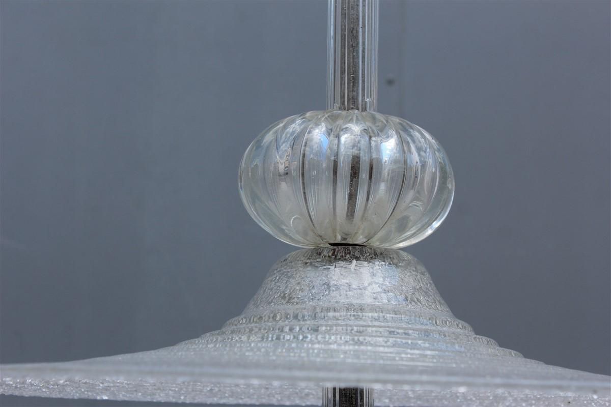 Round Barovier Lantern Ruggiadoso Midcentury Italian Design Mushroom Pulegoso photo for sale