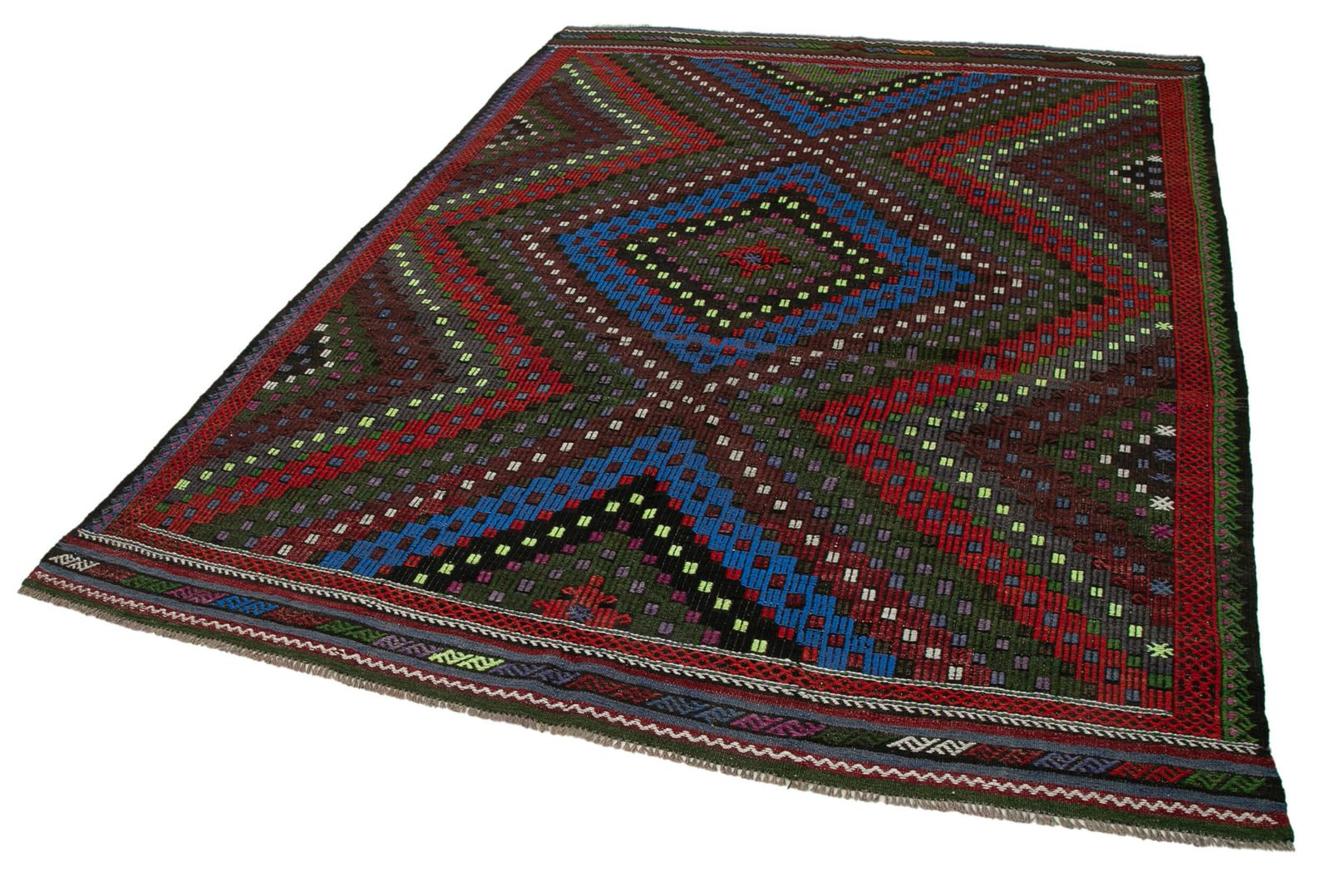 Antique Turkish Cecim Kilim 263 X 203 Sku 35721 photo for sale