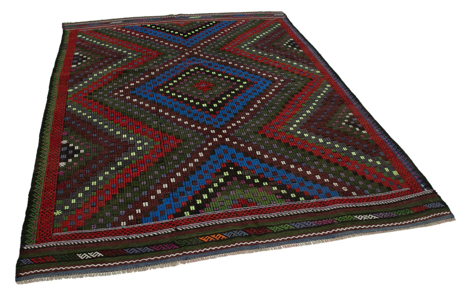 Antique Turkish Cecim Kilim 263 X 203 Sku 35721 photo vinterior