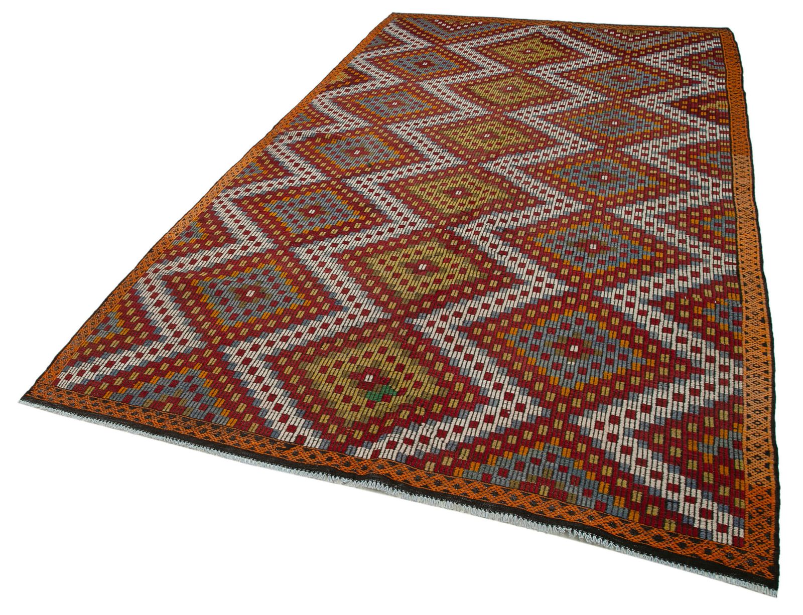 Antique Turkish Cecim Kilim 304 X 181 Sku 35664 photo for sale