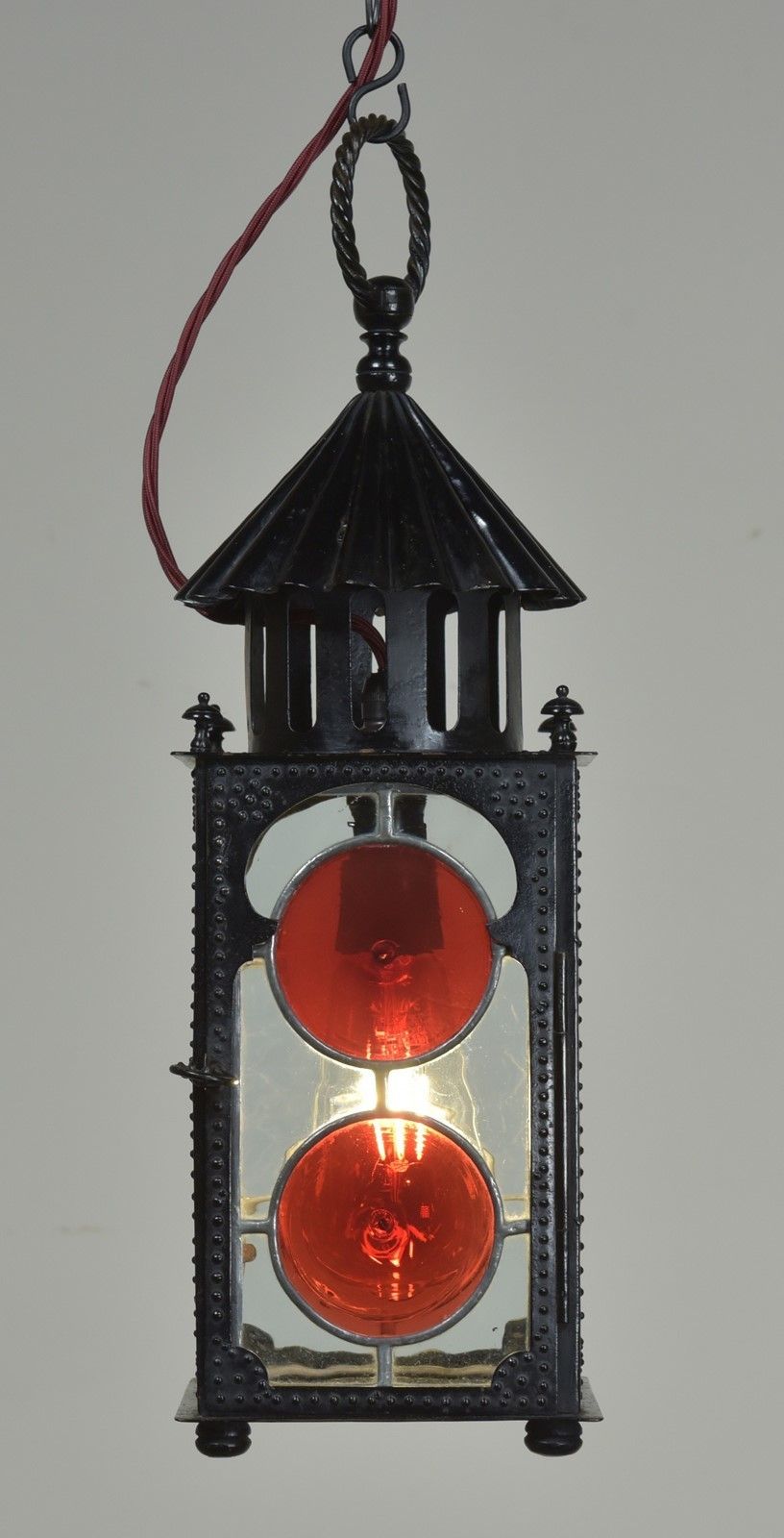 Victorian Bullseye Glazed Lantern