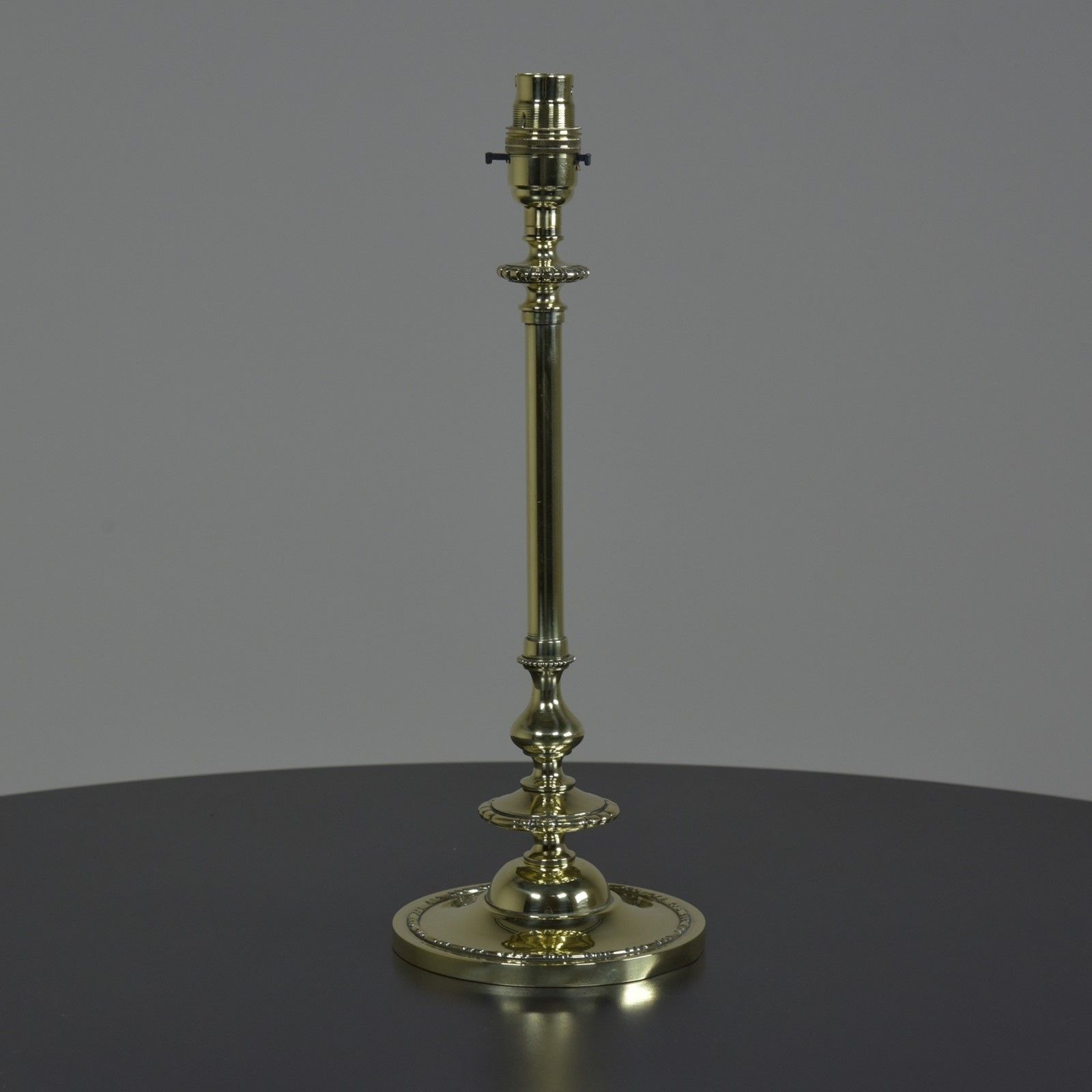 Antique Brass "Bead & Reel" Table / Desk Lamp photo 348.0
