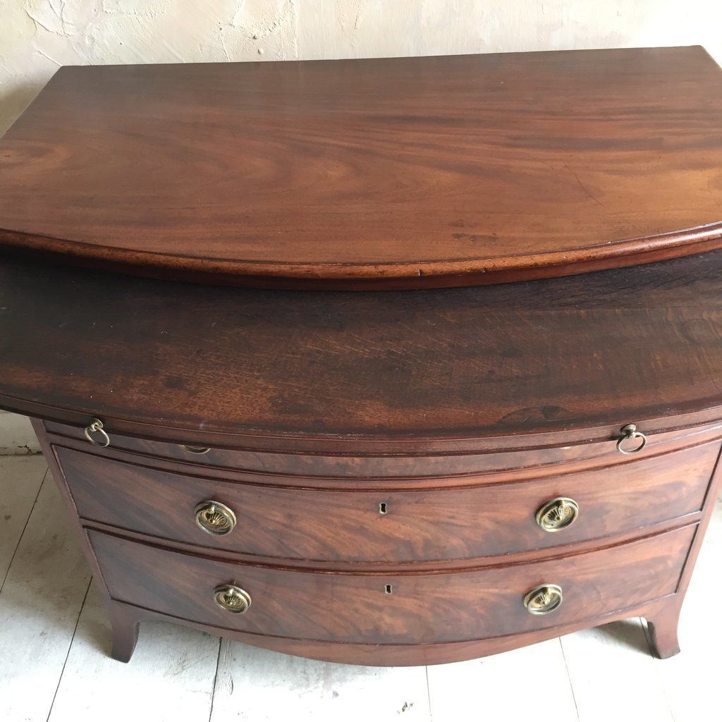 Furniture 18th Century Mahogany Chest Of Drawers photo